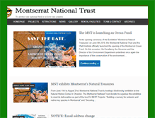 Tablet Screenshot of montserratnationaltrust.ms